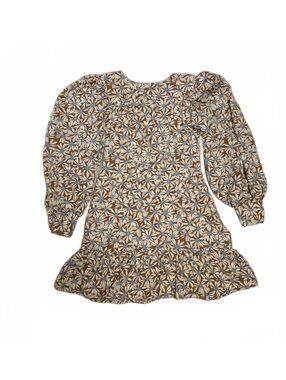 Nasty Gal Floral Puff Sleeve Dress with Ruffled Hem Size 6